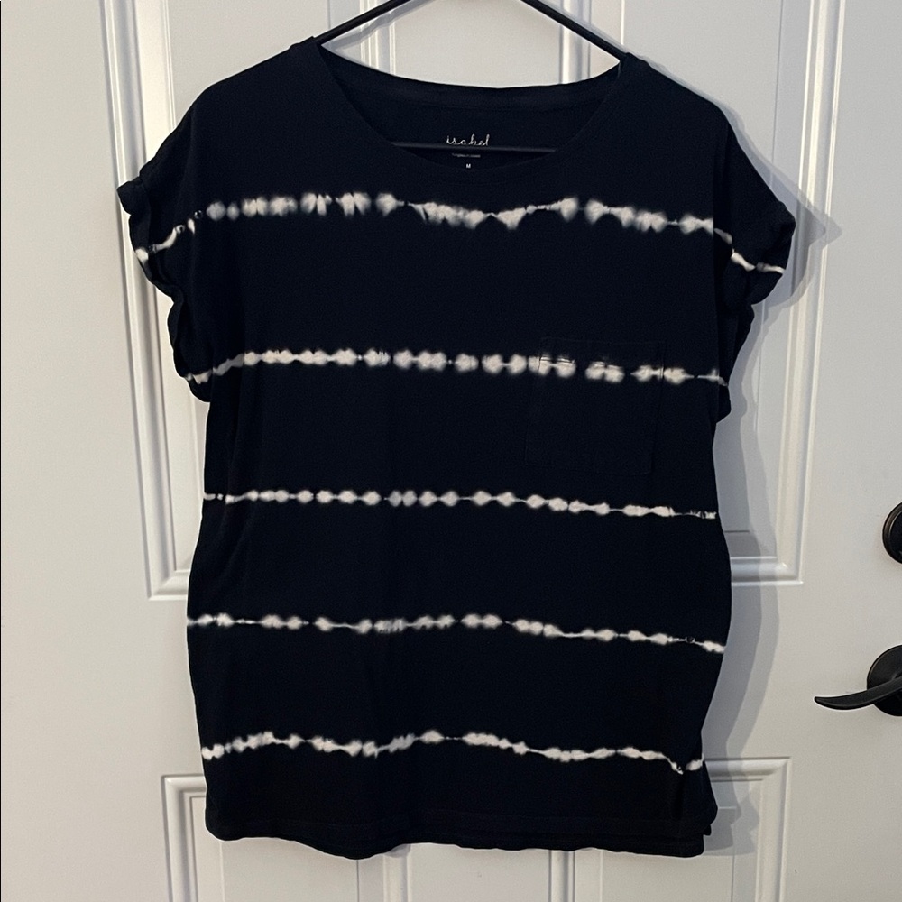 Isabel Maternity Black and White Striped Tee